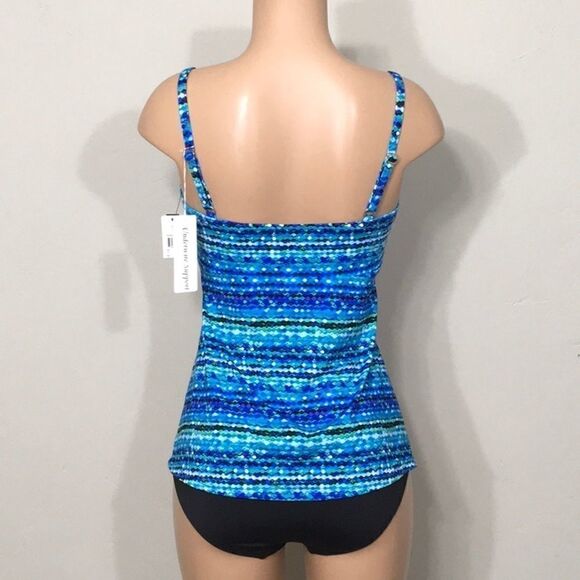 Miraclesuit blue tankini top. 8. NWT - Picture 6 of 9